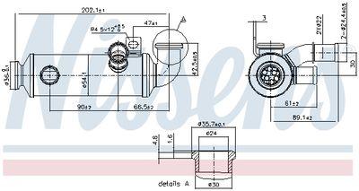 EGR-kylare - Kylare, avgasåterföring NISSENS 989274