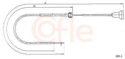 Startmotordelar - Kabel, startmotor COFLE 92.165.1