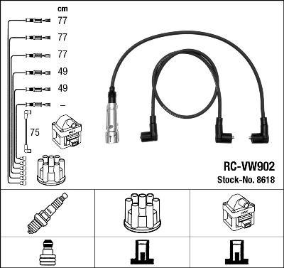 Tändkabel - Tändkabelsats NGK 8618