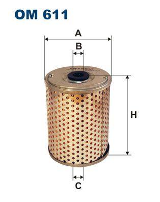 Hydraulstyrningsfilter - Hydraulikfilter,styrsystem FILTRON OM 611