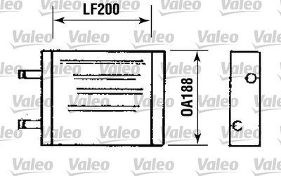 Värmeväxlare - Värmeväxlare, kupévärmare VALEO 812093