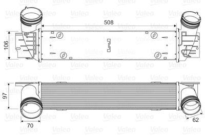 Intercooler - Laddluftkylare VALEO 818594