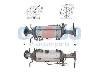 Dieselpartikelfilter - Sot-/partikelfilter, avgassystem OYODO 20N0009-OYO