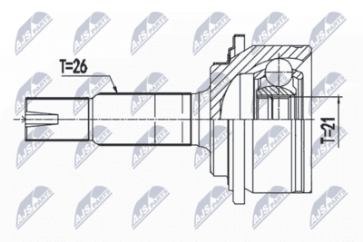 CV-led - Ledsats, drivaxel NTY NPZ-TY-104