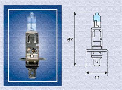 Sökarlampa - Glödlampa, fjärrstrålkastare MAGNETI MARELLI 002587100000