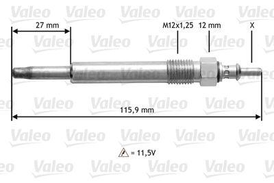 Glödstift - Glödstift VALEO 345129