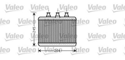 Värmeväxlare - Värmeväxlare, kupévärmare VALEO 812365