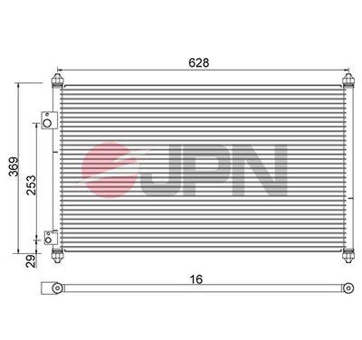 Kondensor - Kondensor, klimatanläggning JPN 60C9100-JPN