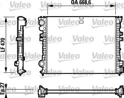 Kylare - Kylare, motorkylning VALEO 732692