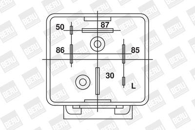 Kontrollsystem, glödstiftssystem - Relä, glödstiftssystem BORGWARNER (BERU) GR033