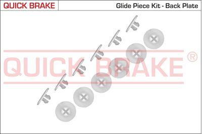 Bromstrummedelar - Tillbehörssats, bromsbackar QUICK BRAKE 6858K