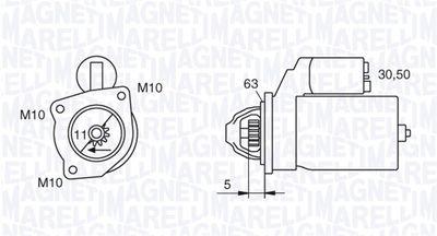 Startmotor - Startmotor MAGNETI MARELLI 063721377010