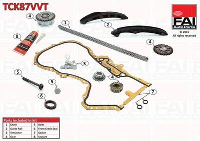 Kamkedjesats - Transmissionskedjesats FAI AUTOPARTS TCK87VVT