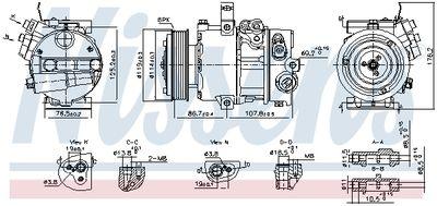 A/C-kompressor - Kompressor, klimatanläggning NISSENS 890751