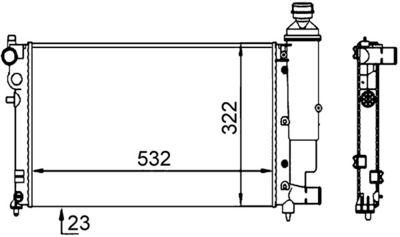 Kylare - Kylare, motorkylning MAHLE CR 91 000S