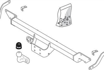 Dragkrokar och kablagekit - Släpfordonstillkoppling BRINK 481900