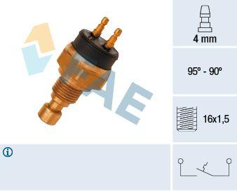 Temperaturfläkt, kylarradiatorfläkt - Termokontakt, kylarfläkt FAE 37720