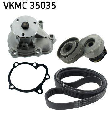 Vattenpump + serpentinremsats - Vattenpump + spårremssats SKF VKMC 35035