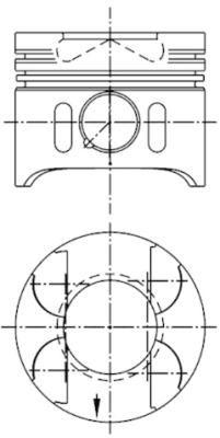 Kolv - Kolv KOLBENSCHMIDT 97482600