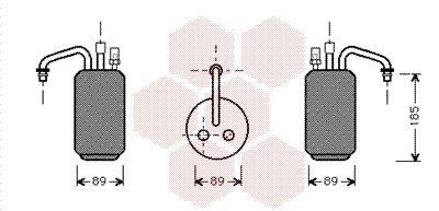 Torkfilter - Torkare,m klimatanläggning VAN WEZEL 1800D017