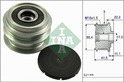 Frikopplingsnav - Frihjulskoppling, generator INA 535 0269 10