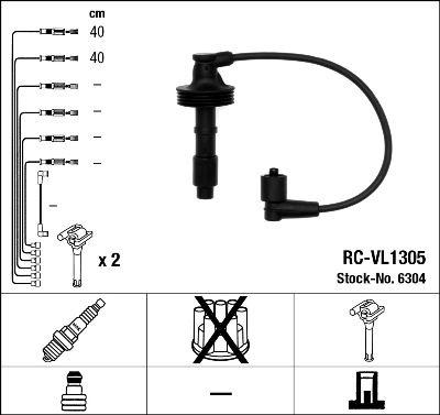 Tändkabel - Tändkabelsats NGK 6304