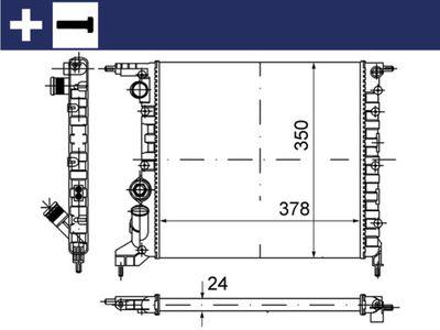 Kylare - Kylare, motorkylning MAHLE CR 615 000S