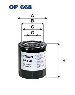 Hydraulfilter - Hydraulikfilter, automatväxel FILTRON OP 668