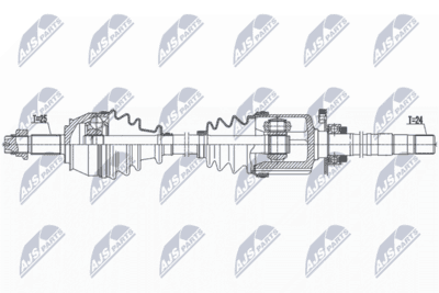 Drivaxel - Drivaxel NTY NPW-FT-051