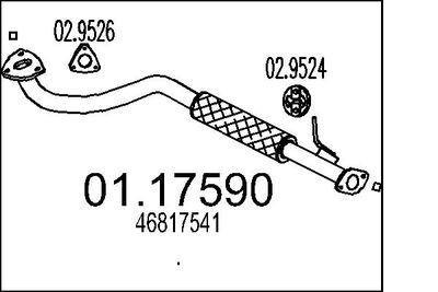 Avgasrör - Avgasrör MTS 01.17590