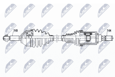 Drivaxel - Drivaxel NTY NPW-FR-125