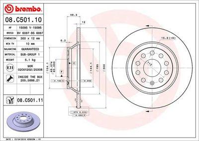 Bromsskivor - Bromsskiva BREMBO 08.C501.11