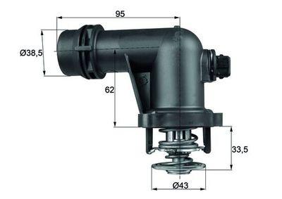 Termostat - Termostat, kylmedel MAHLE TM 15 105