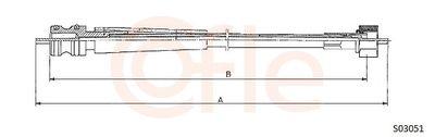 Hastighetsmätarvajer - Hastighetsmätaraxel COFLE 92.S03051