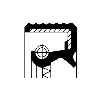 Överföringslådsdelar - Oljetätningsring, fördelarväxel CORTECO 49358940