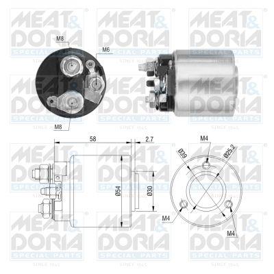 Startrelä - Solenoid, startmotor MEAT & DORIA 46212