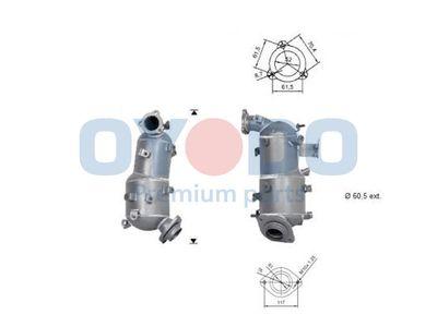 Dieselpartikelfilter - Sot-/partikelfilter, avgassystem OYODO 20N0152-OYO