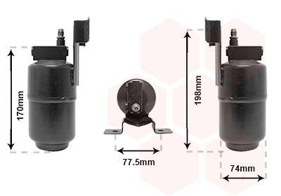 Torkfilter - Torkare,m klimatanläggning VAN WEZEL 1800D296