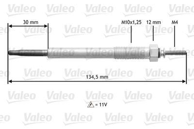 Glödstift - Glödstift VALEO 345185