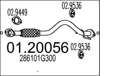 Avgasrör - Avgasrör MTS 01.20056