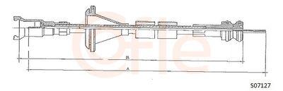 Hastighetsmätarvajer - Hastighetsmätaraxel COFLE 92.S07127