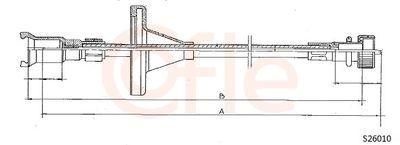 Hastighetsmätarvajer - Hastighetsmätaraxel COFLE 92.S26010