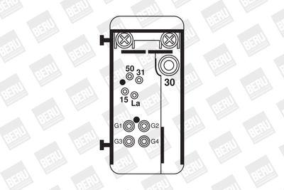 Styrdon, glödstiftsystem - Relä, glödstiftssystem BORGWARNER (BERU) GR070