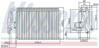 Förångare - Förångare, klimatanläggning NISSENS 92097