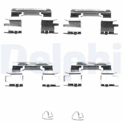 Bromssystem tillbehör - Tillbehörssats, skivbromsbelägg DELPHI LX0385