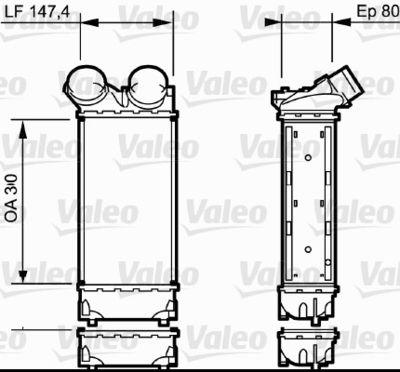 Intercooler - Laddluftkylare VALEO 818841