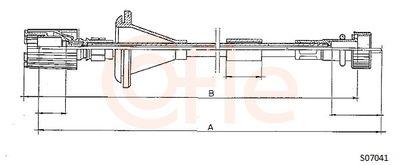 Hastighetsmätarvajer - Hastighetsmätaraxel COFLE 92.S07041