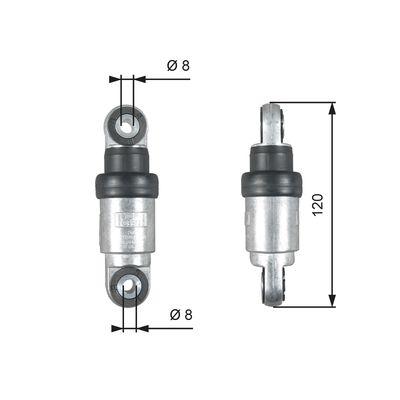 Vibrationsdämpare, v-rem - Vibrationsdämpare, flerspårsrem GATES T39215