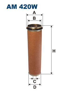 Sekundärt luftfilter/Kupéfilter - Sekundärluftfilter FILTRON AM 420W