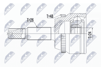 CV-led - Ledsats, drivaxel NTY NPZ-TY-017